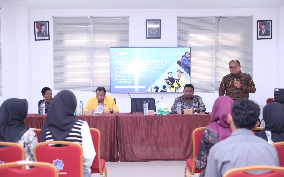 UTU Cari DUTA BACA BARU, Mahasiswa Antusias Ikut Seleksi