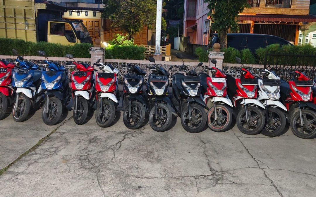 Delapan Belas Motor Curian Berhasil Diringkus Polres, Korban Berinisial MS Mendapatkan Kembali Motornya